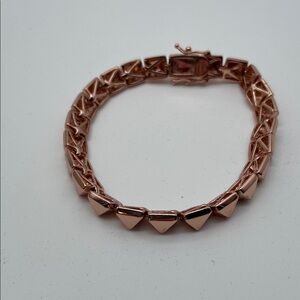 Eddie Borgo Rose Gold Pyramid Bracelet